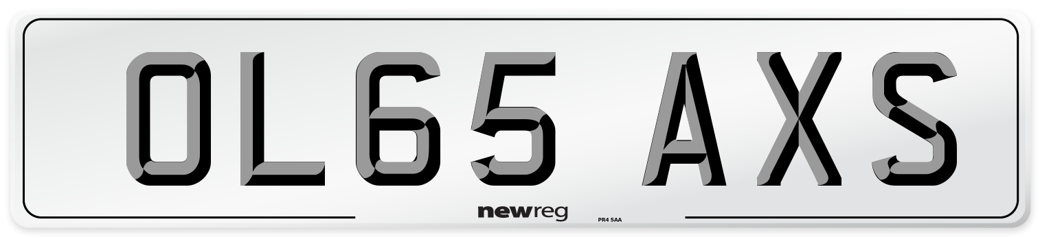 OL65 AXS Number Plate from New Reg